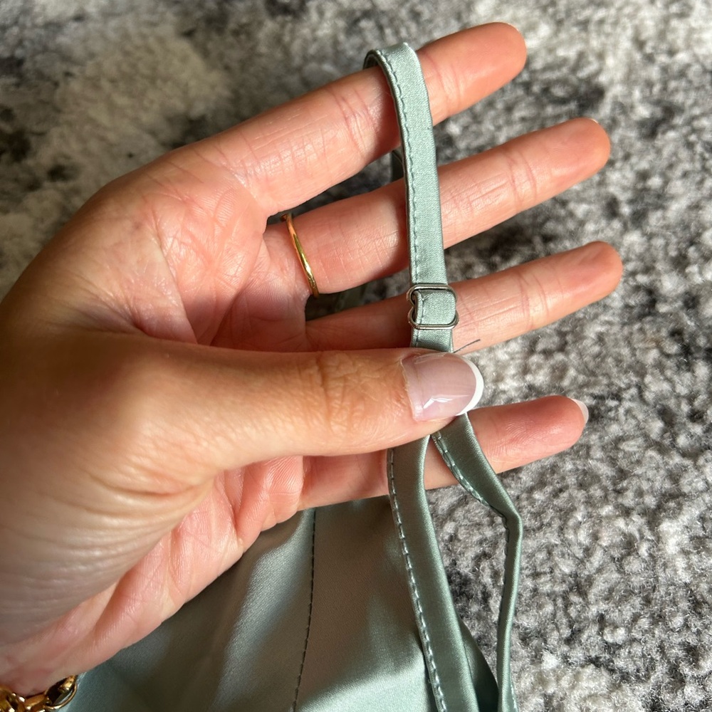 Stradivarius Light Green Satin Top - Picture 5 of 5